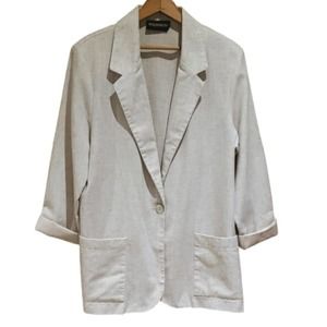 90s Oversized Blazer Beige